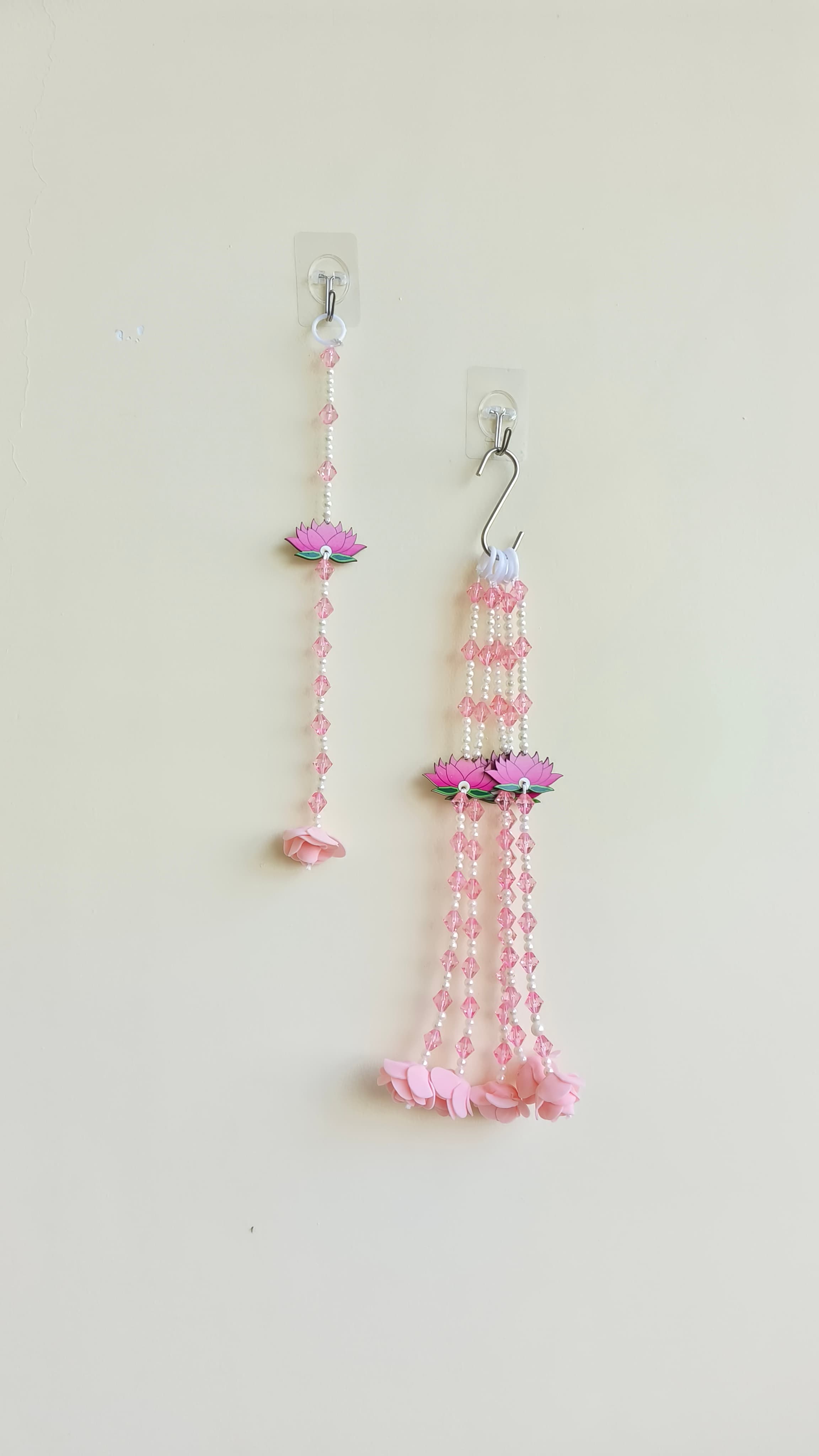 Crystal beads with mdf lotus Hanging